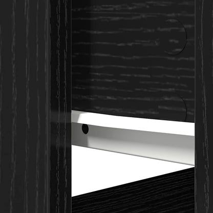 Console Table with Drawers Black 85.5x38.5x74.5 cm