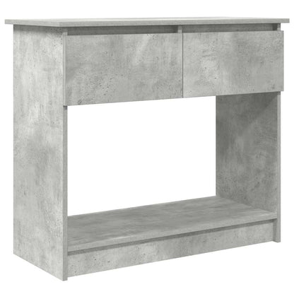 Console Table with Drawers Concrete Grey 85.5x38.5x74.5 cm