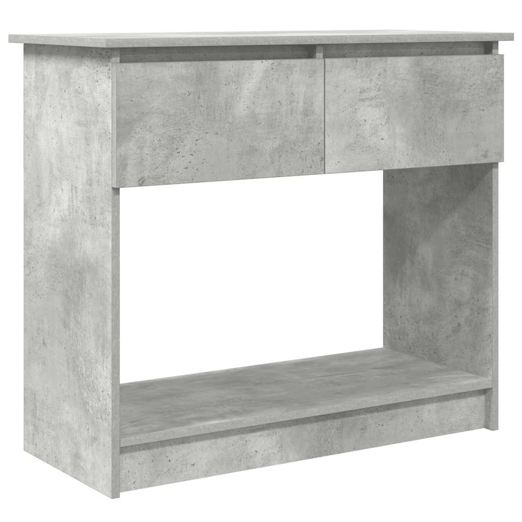 Console Table with Drawers Concrete Grey 85,5x38,5x74,5 cm