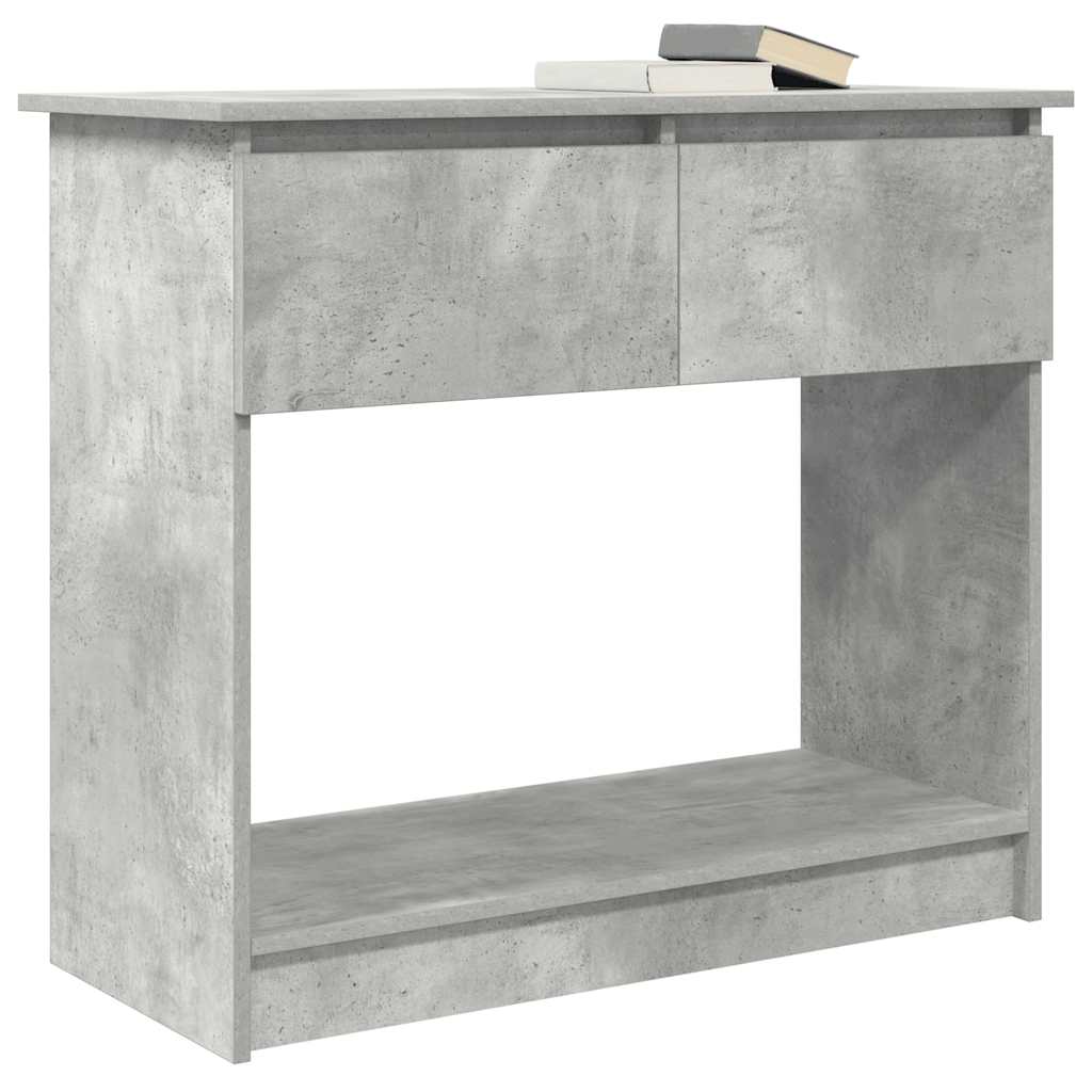 Console Table with Drawers Concrete Grey 85.5x38.5x74.5 cm