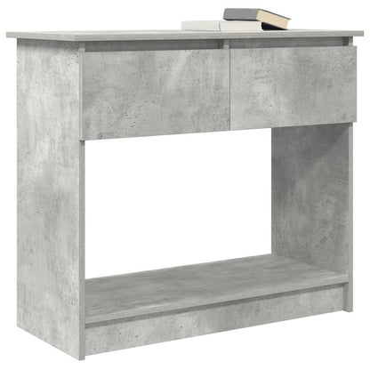 Console Table with Drawers Concrete Grey 85.5x38.5x74.5 cm