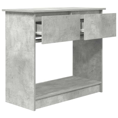 Console Table with Drawers Concrete Grey 85,5x38,5x74,5 cm