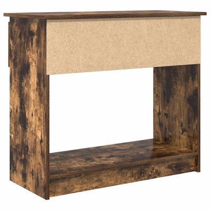 Console Table with Drawers Smoked Oak 85,5x38,5x74,5 cm