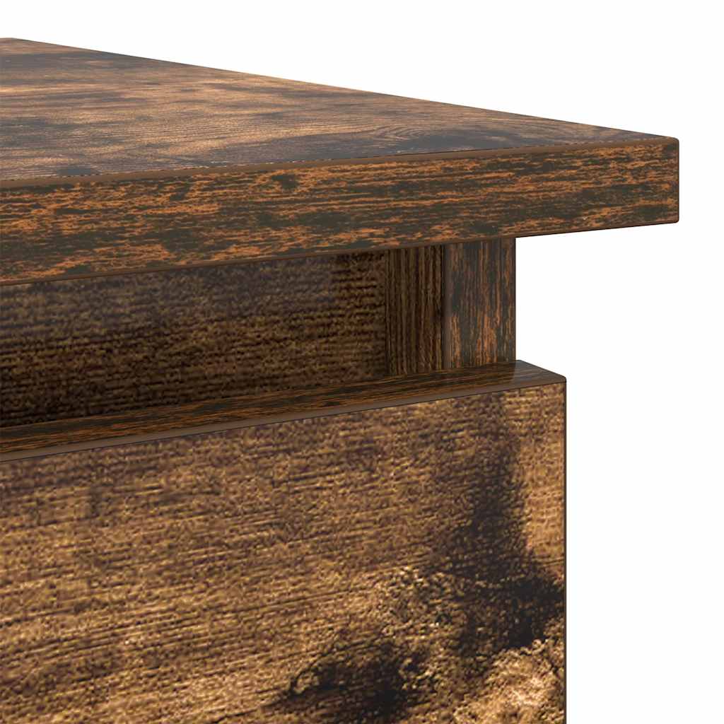 Console Table with Drawers Smoked Oak 85,5x38,5x74,5 cm