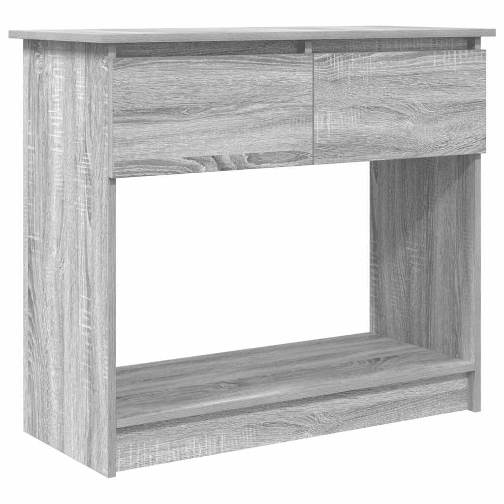 Console Table with Drawers Grey Sonoma 85,5x38,5x74,5 cm