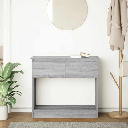 Console Table with Drawers Grey Sonoma 85,5x38,5x74,5 cm