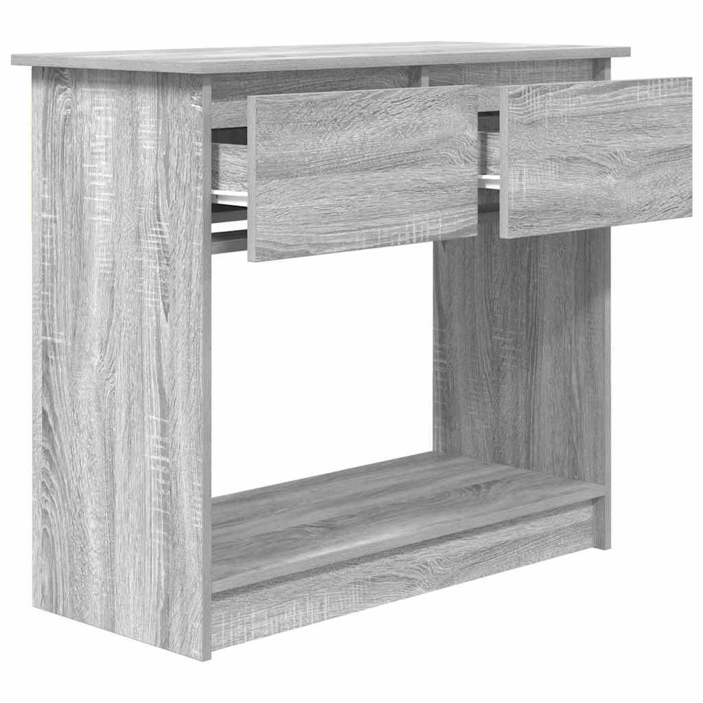 Console Table with Drawers Grey Sonoma 85,5x38,5x74,5 cm