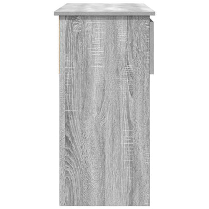 Console Table with Drawers Grey Sonoma 85,5x38,5x74,5 cm