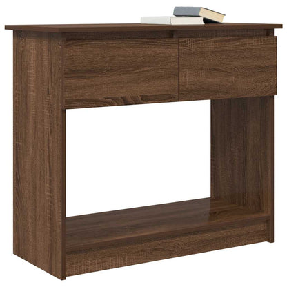 Console Table with Drawers Brown Oak 85,5x38,5x74,5 cm