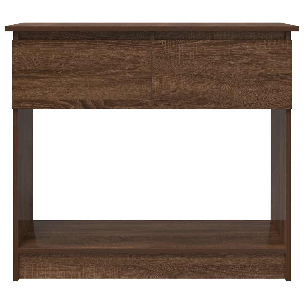 Console Table with Drawers Brown Oak 85,5x38,5x74,5 cm