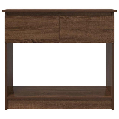 Console Table with Drawers Brown Oak 85,5x38,5x74,5 cm