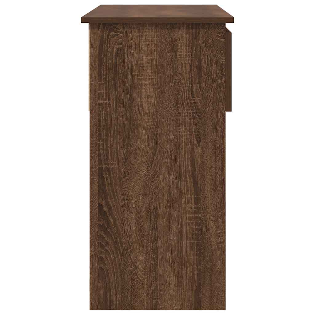 Console Table with Drawers Brown Oak 85,5x38,5x74,5 cm