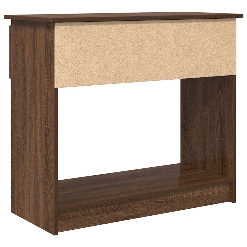 Console Table with Drawers Brown Oak 85,5x38,5x74,5 cm