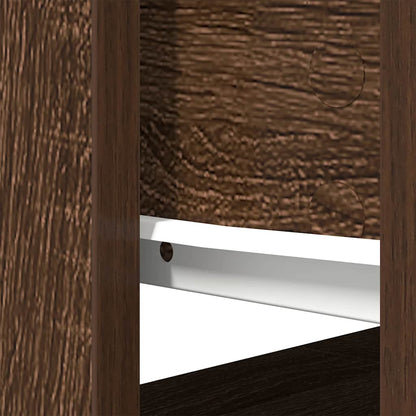 Console Table with Drawers Brown Oak 85,5x38,5x74,5 cm