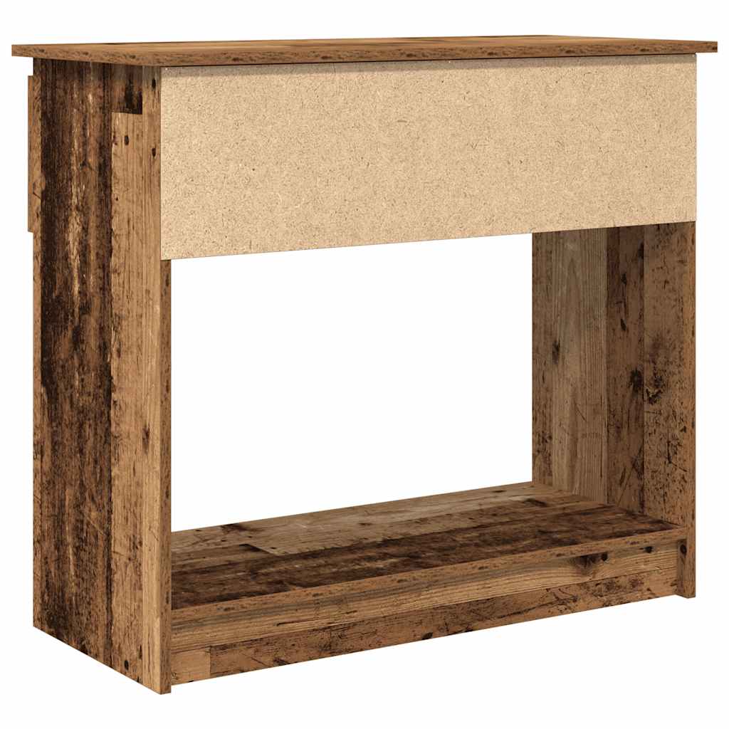 Console Table with Drawers Old Wood 85,5x38,5x74,5 cm