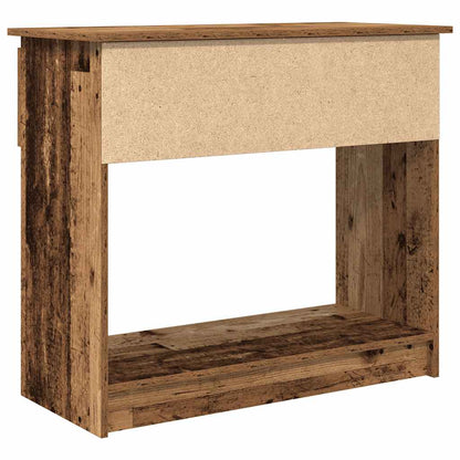 Console Table with Drawers Old Wood 85,5x38,5x74,5 cm