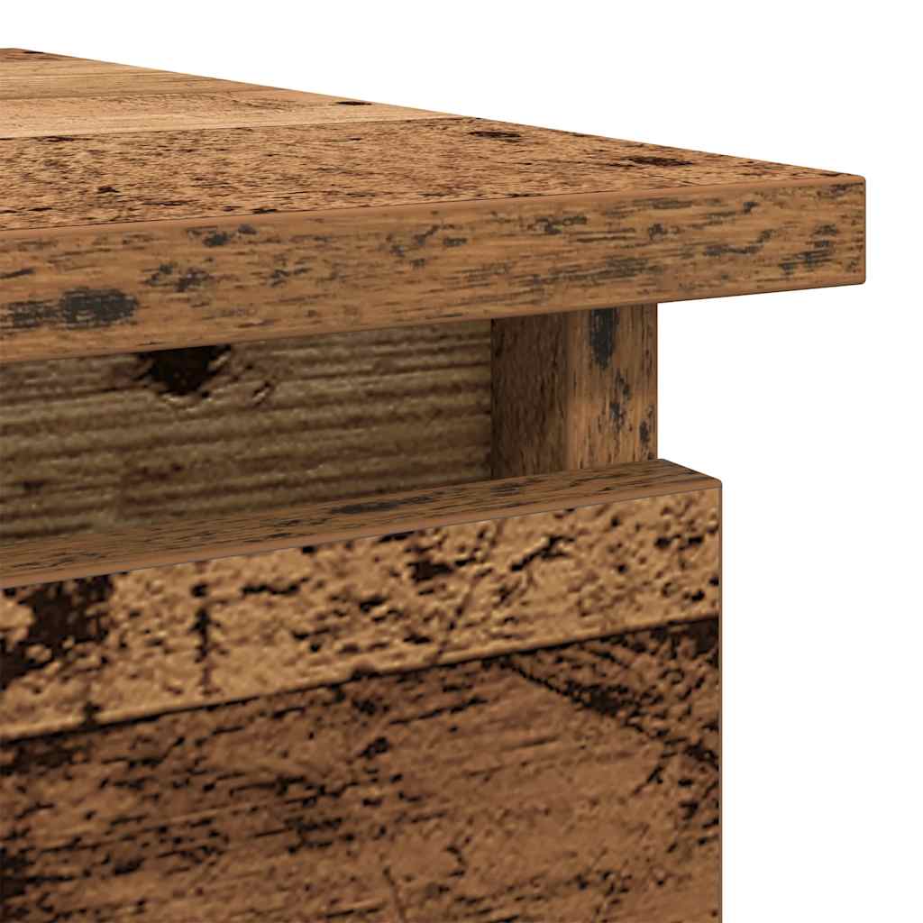 Console Table with Drawers Old Wood 85,5x38,5x74,5 cm