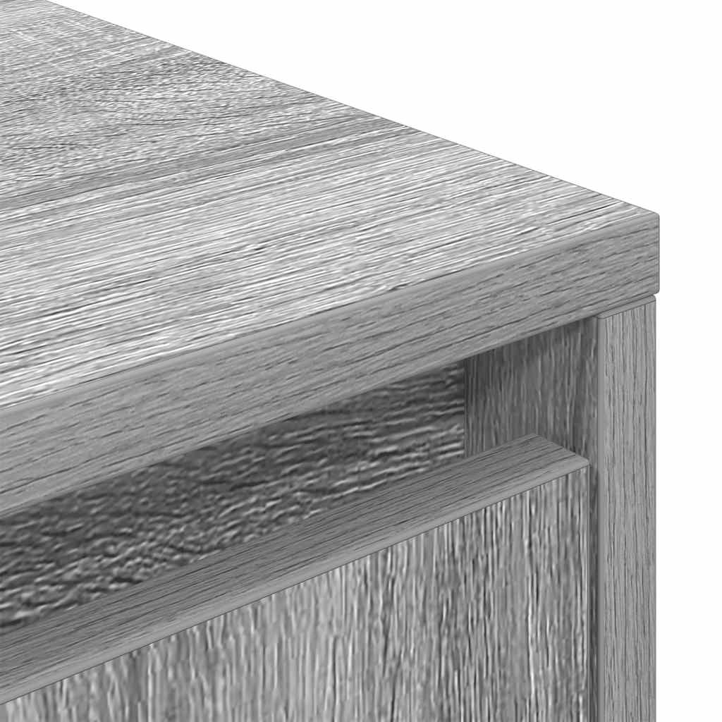 TV Cabinet with LED Lights Grey Sonoma 100x41x50 cm