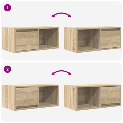 TV Cabinet Sonoma Oak 60x31x25.5 cm Engineered Wood
