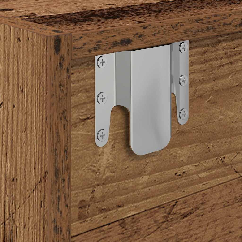 TV Cabinets 2 pcs Old Wood 60x31x25,5 cm Engineered Wood