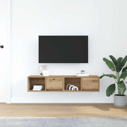 TV Cabinets 2 pcs Artisan Oak 60x31x25,5 cm Engineered Wood