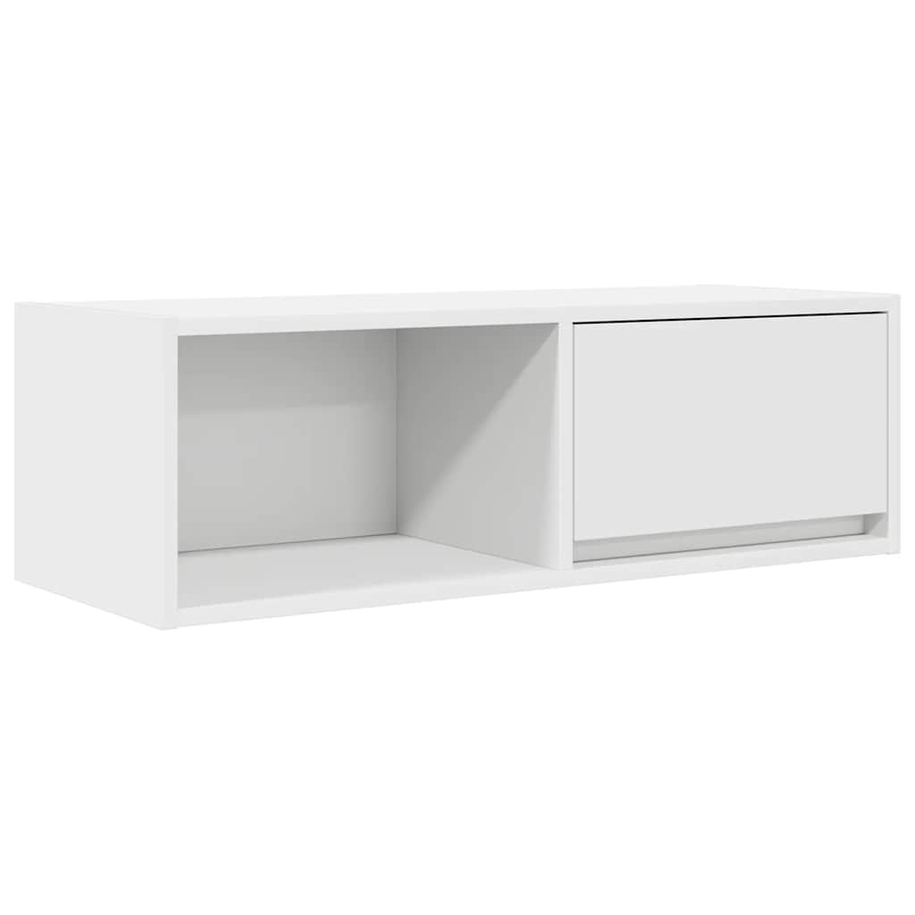 TV Cabinet White 80x31x25.5 cm Engineered Wood