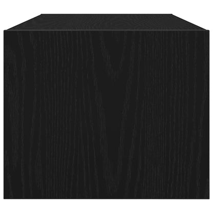 TV Cabinets 2 pcs Black Oak 80x31x25,5 cm Engineered Wood