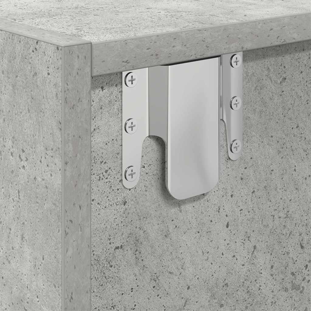 TV Cabinets 2 pcs Concrete Grey 80x31x25,5 cm Engineered Wood