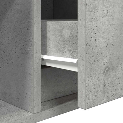 TV Cabinets 2 pcs Concrete Grey 80x31x25,5 cm Engineered Wood
