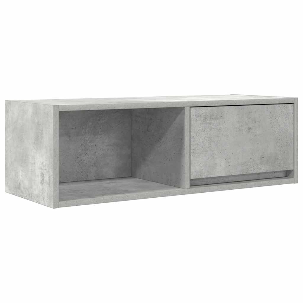 TV Cabinets 2 pcs Concrete Grey 80x31x25.5 cm Engineered Wood