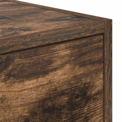 TV Cabinet Smoked Oak 80x31x25.5 cm Engineered Wood