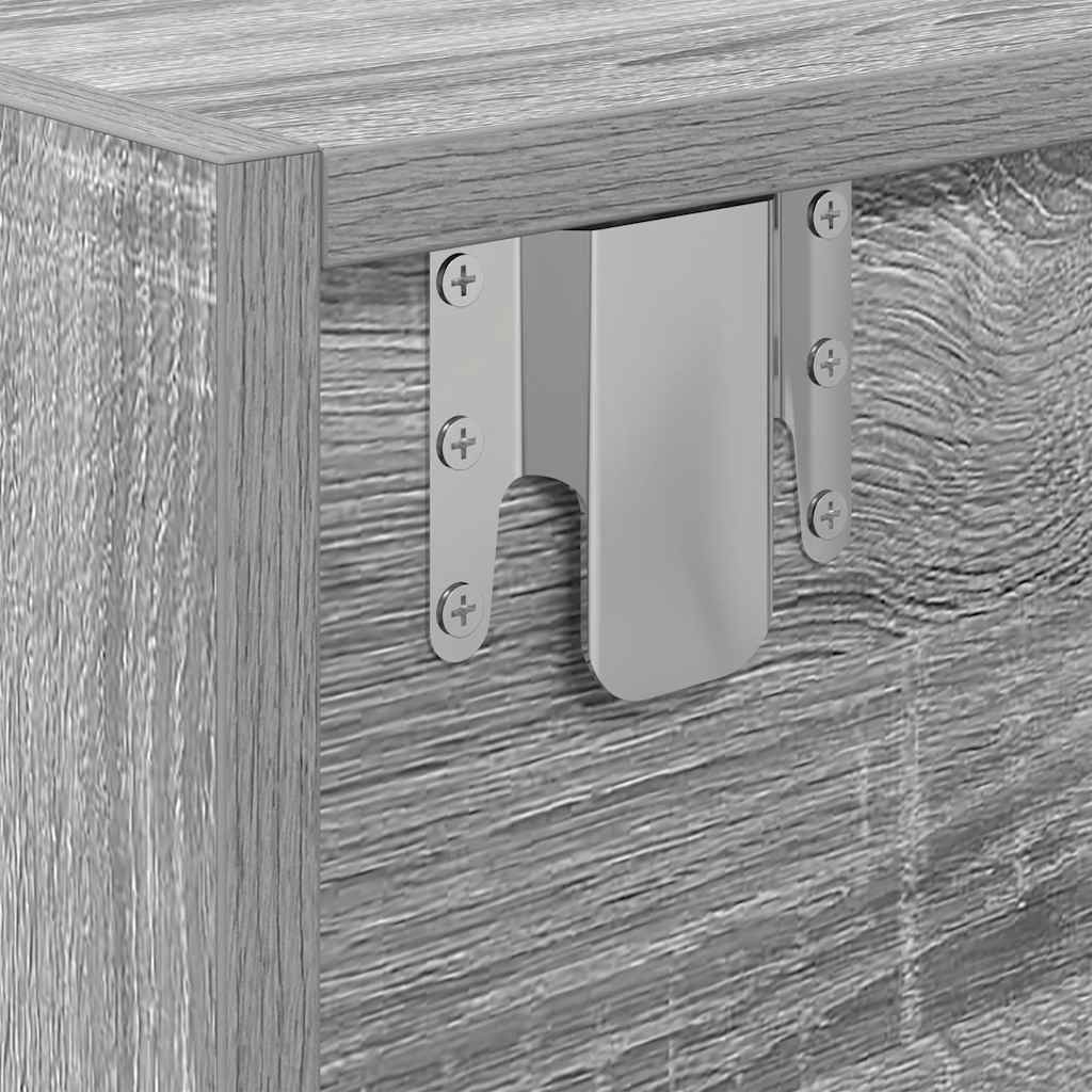 TV Cabinets 2 pcs Grey Sonoma 80x31x25,5 cm Engineered Wood