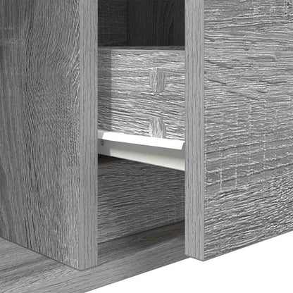 TV Cabinets 2 pcs Grey Sonoma 80x31x25,5 cm Engineered Wood