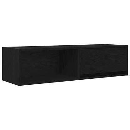 TV Cabinets 2 pcs Black Oak 100x31x25,5 cm Engineered Wood