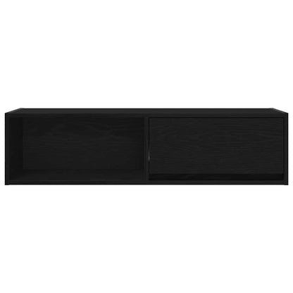 TV Cabinets 2 pcs Black Oak 100x31x25,5 cm Engineered Wood