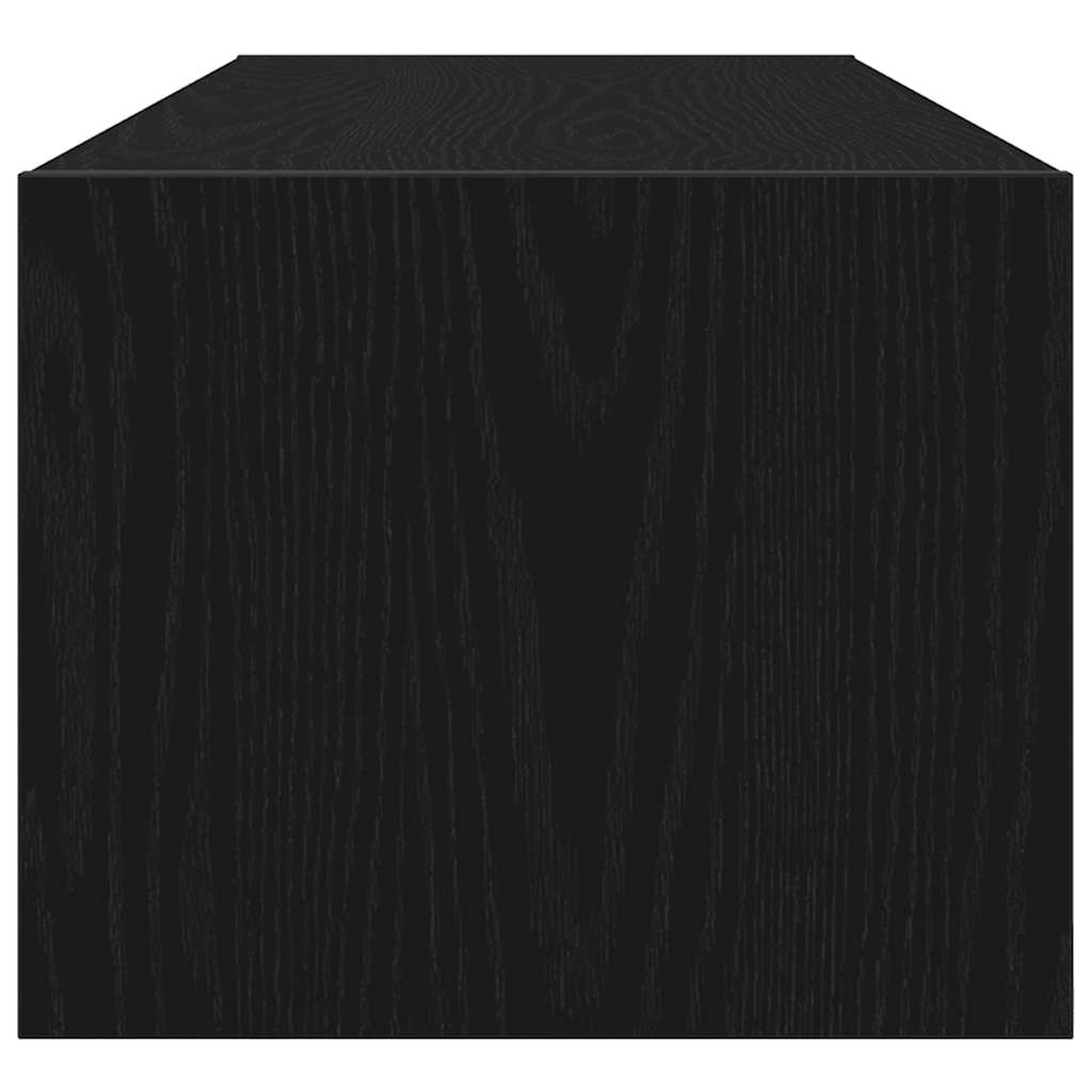 TV Cabinets 2 pcs Black Oak 100x31x25,5 cm Engineered Wood
