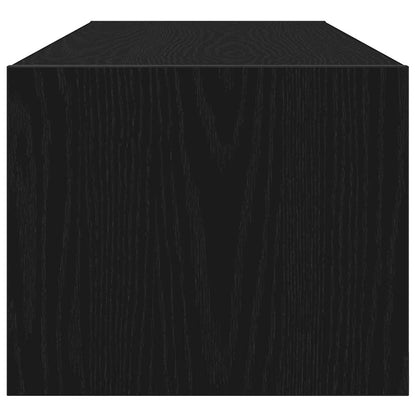 TV Cabinets 2 pcs Black Oak 100x31x25,5 cm Engineered Wood
