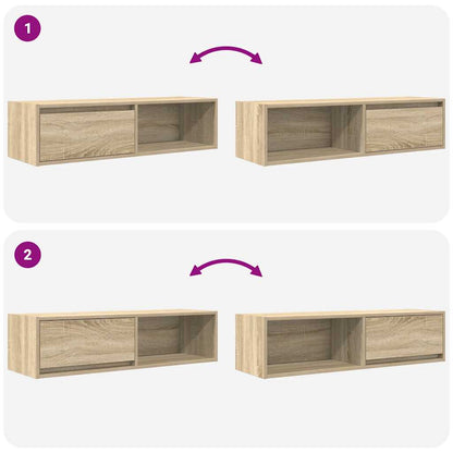 TV Cabinet Sonoma Oak 100x31x25,5 cm Engineered Wood