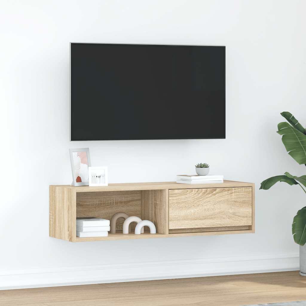 TV Cabinet Sonoma Oak 100x31x25,5 cm Engineered Wood
