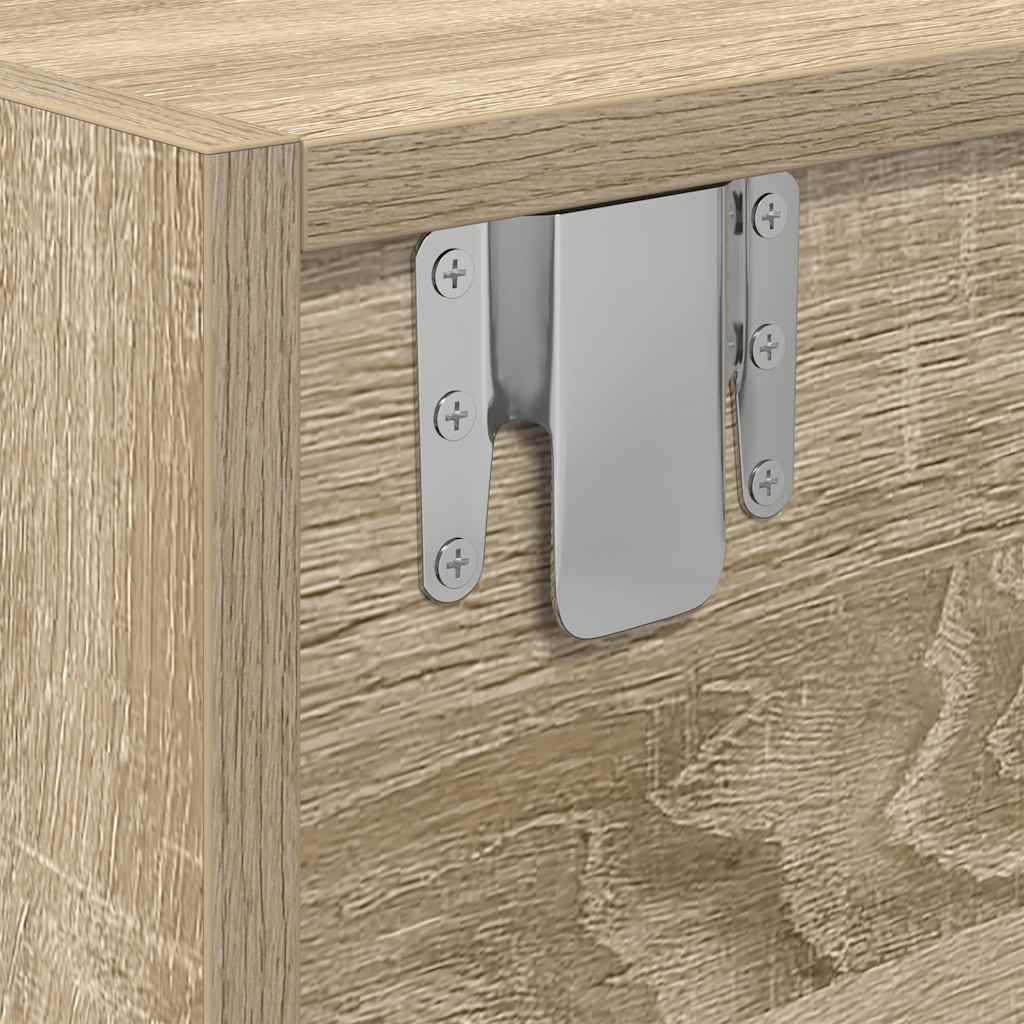 TV Cabinets 2 pcs Sonoma Oak 100x31x25,5 cm Engineered Wood