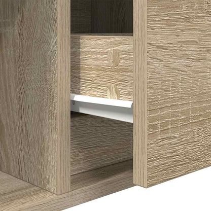 TV Cabinets 2 pcs Sonoma Oak 100x31x25,5 cm Engineered Wood