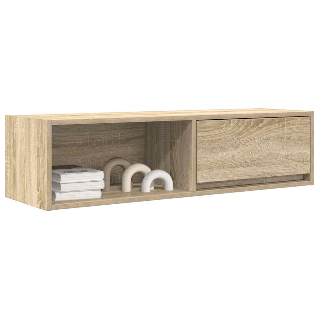 TV Cabinets 2 pcs Sonoma Oak 100x31x25,5 cm Engineered Wood