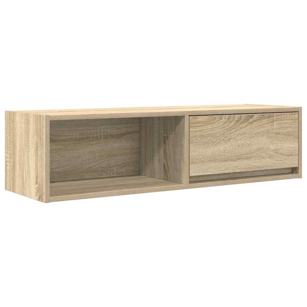 TV Cabinets 2 pcs Sonoma Oak 100x31x25,5 cm Engineered Wood