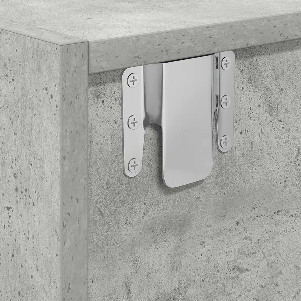 TV Cabinets 2 pcs Concrete Grey 100x31x25,5 cm Engineered Wood