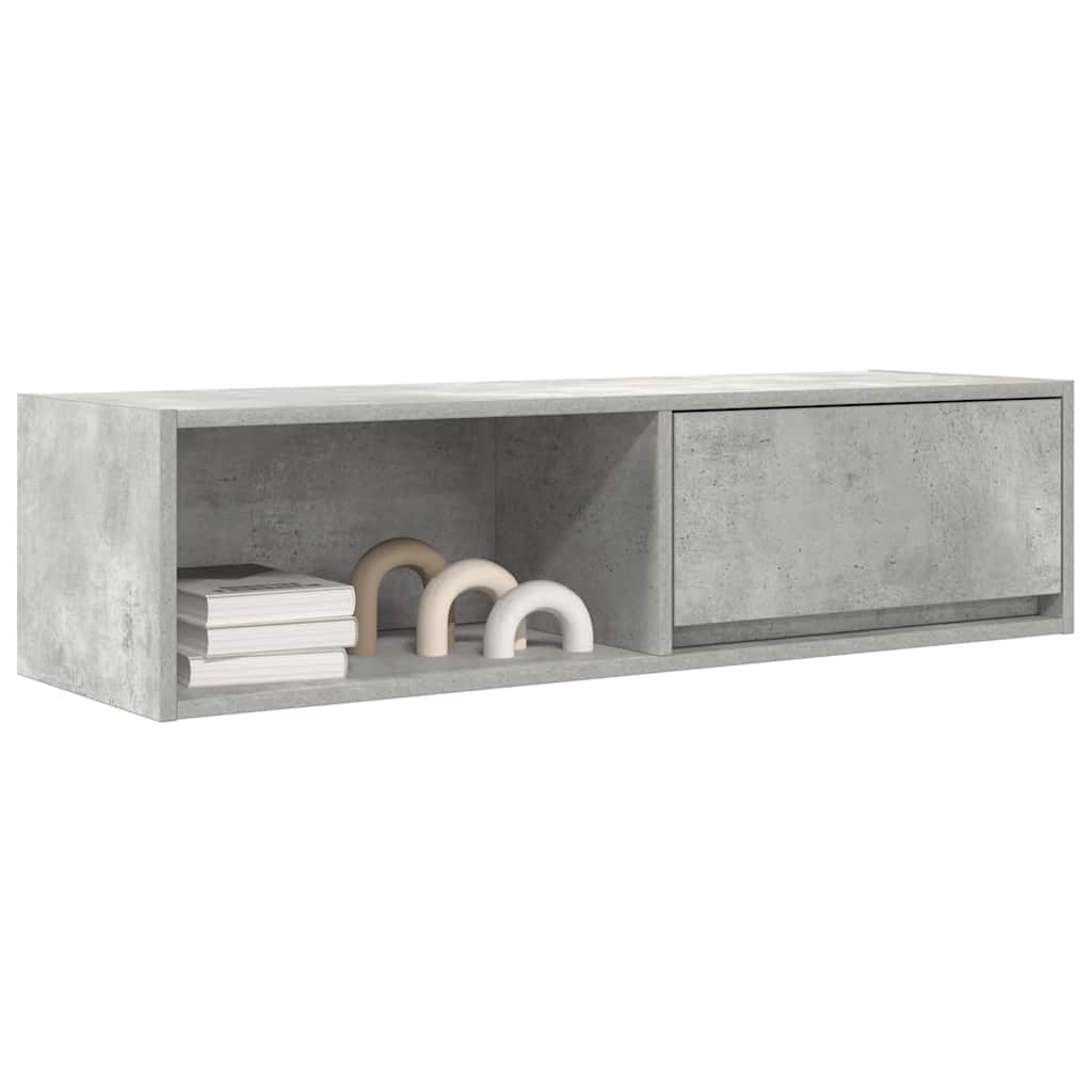 TV Cabinets 2 pcs Concrete Grey 100x31x25,5 cm Engineered Wood