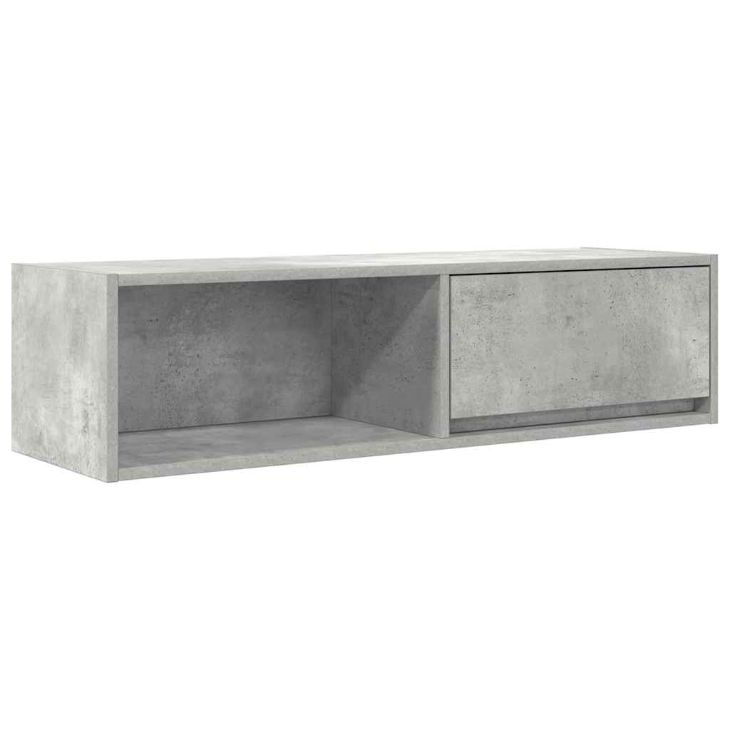 TV Cabinets 2 pcs Concrete Grey 100x31x25,5 cm Engineered Wood