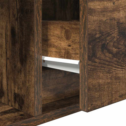 TV Cabinets 2 pcs Smoked Oak 100x31x25,5 cm Engineered Wood