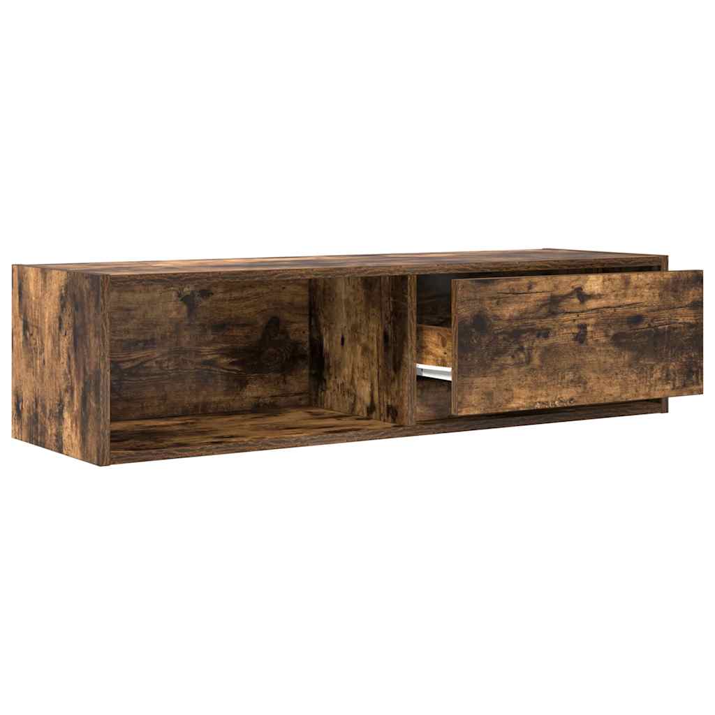 TV Cabinets 2 pcs Smoked Oak 100x31x25,5 cm Engineered Wood