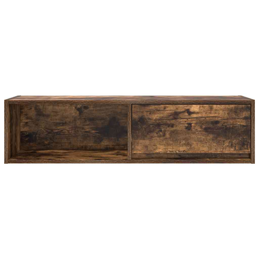 TV Cabinets 2 pcs Smoked Oak 100x31x25,5 cm Engineered Wood