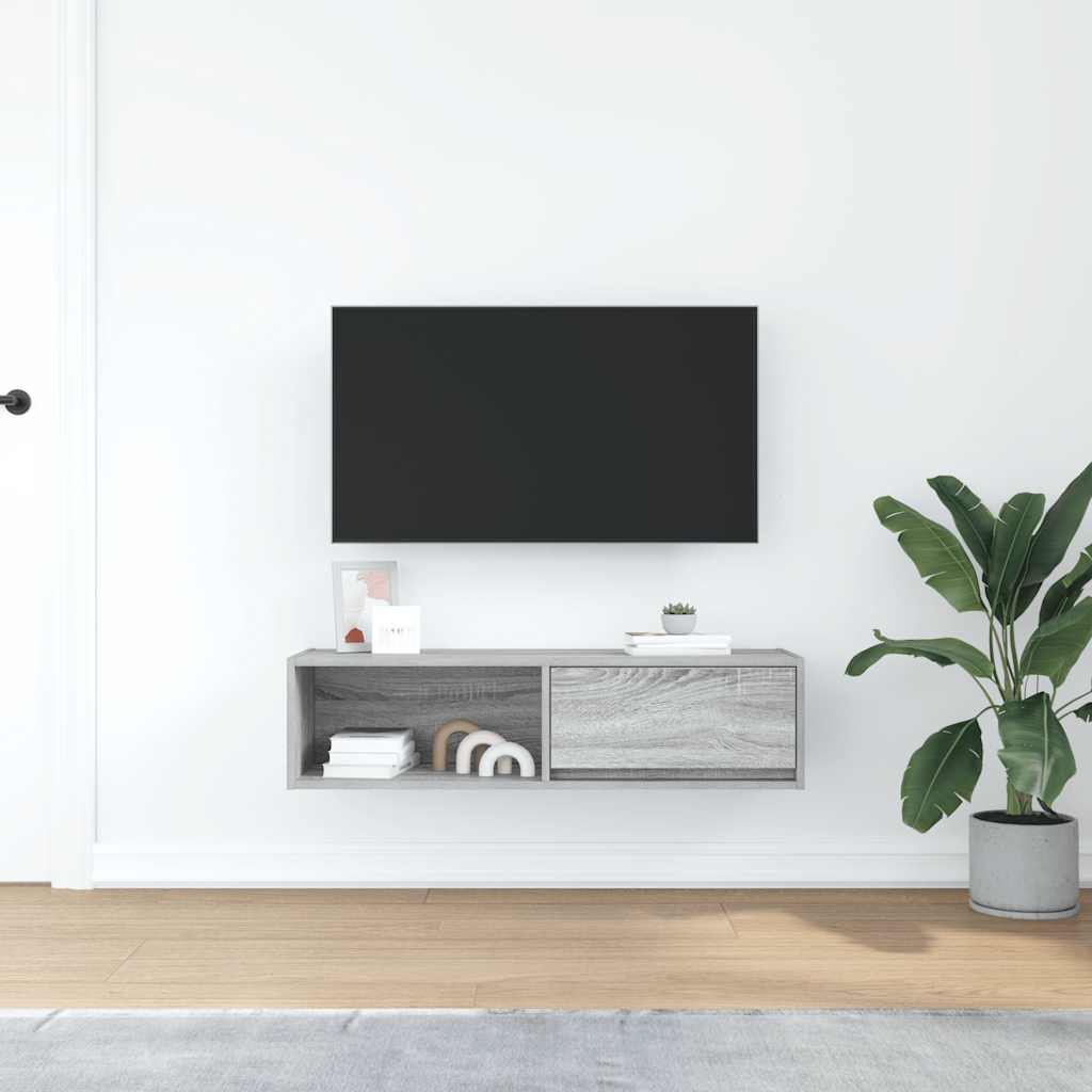 TV Cabinet Grey Sonoma 100x31x25.5 cm Engineered Wood